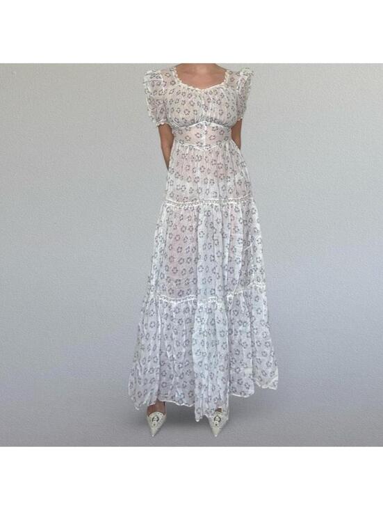 Dresses & Skirts - SOLD Vintage 70s milkmaid peasant dress Sz. XS